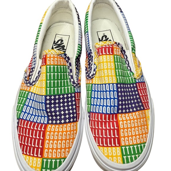 Vans Classic Slip-On Pride Rainbow LGBTQ+‎ shoe women 6.5 - Picture 1 of 8